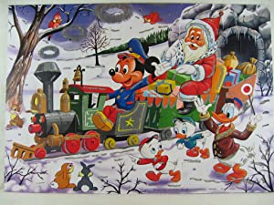 Disney, Walt:  Adventskalender: Micky und Weihnachtsmann in der Eisenbahn. 