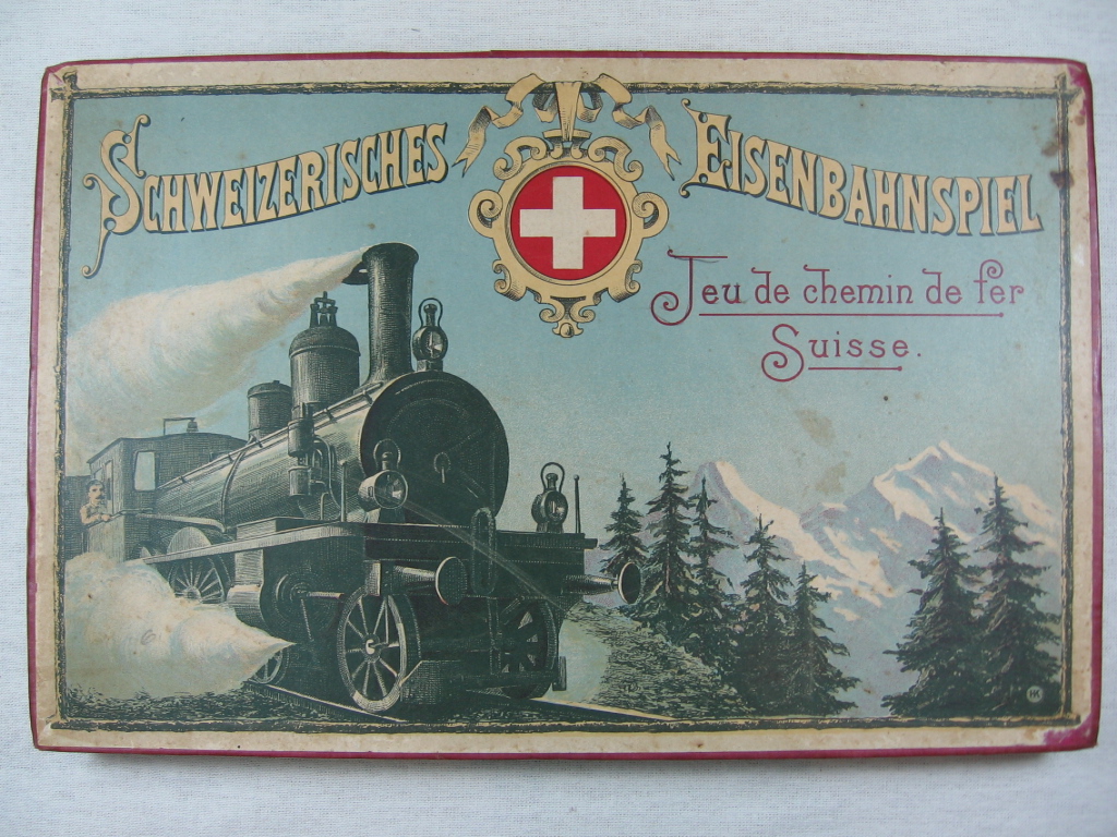   Schweizerisches Eisenbahnspiel. Jeu de chemin de fer Suisse. 