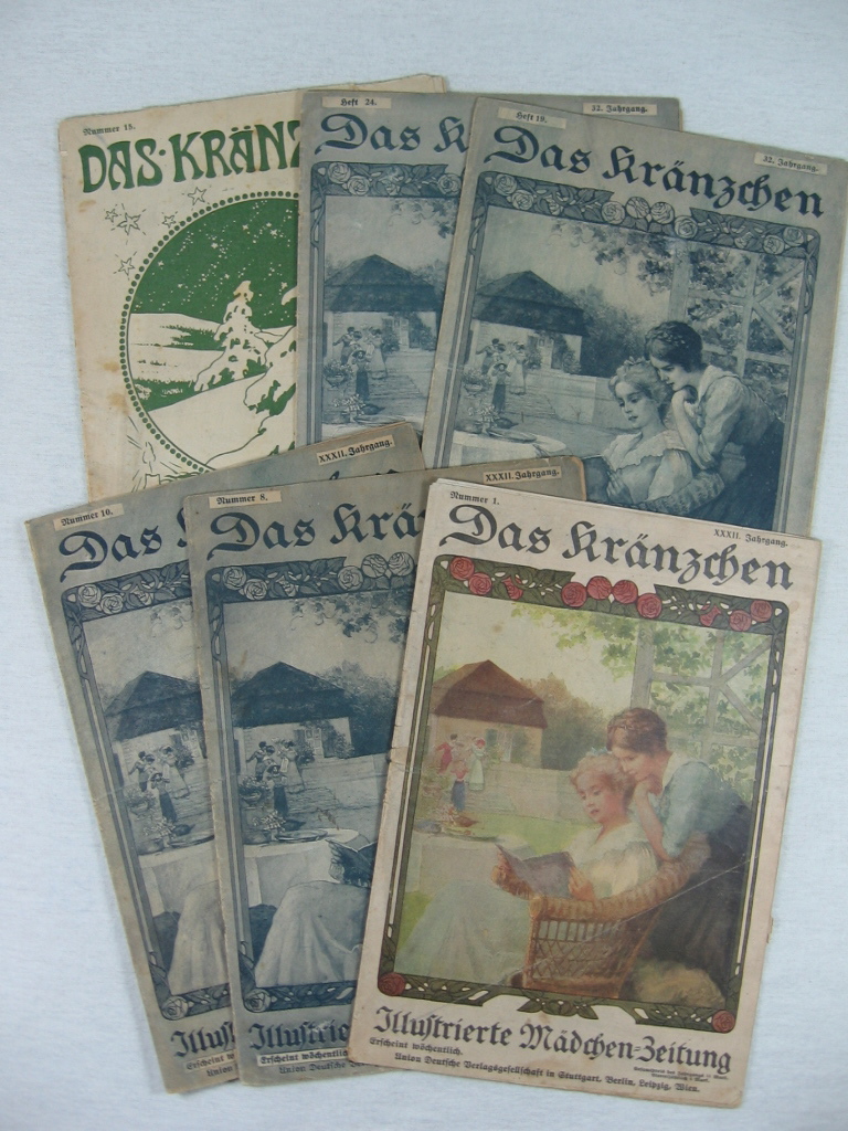   Das Kränzchen. Illustrierte Mädchen-Zeitung. 32. + 33 Jahrgang, 6 Hefte. 