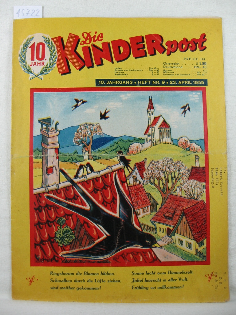   Die Kinderpost. 10. Jahrgang, 1955, Heft 9. 