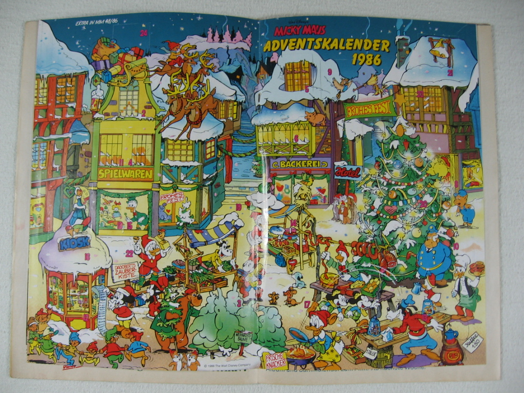 Disney, Walt:  Adventskalender in: Micky Maus. 1986, Nr. 48. 
