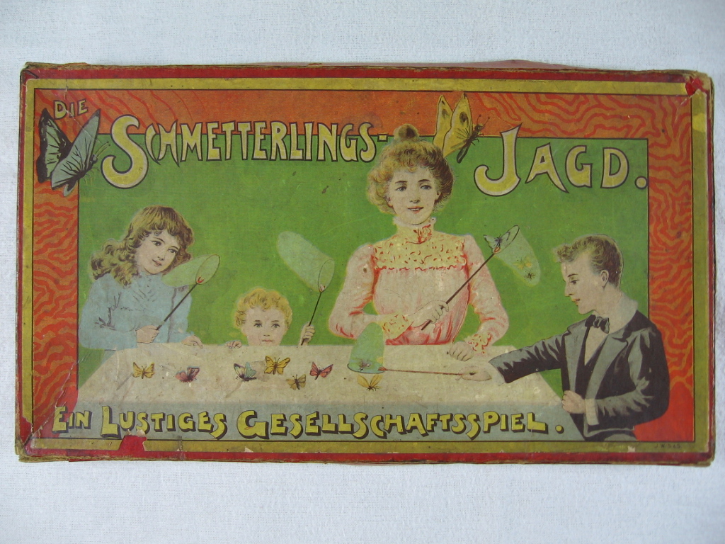   Die Schmetterlings-Jagd. Ein lustiges Gesellschaftsspiel. 