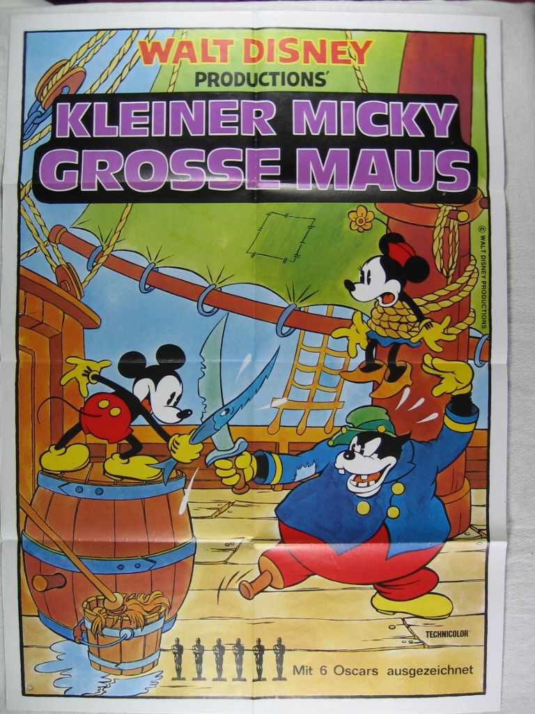Disney, Walt:  Kinoplakat: Kleiner Micky, grosse Maus. 