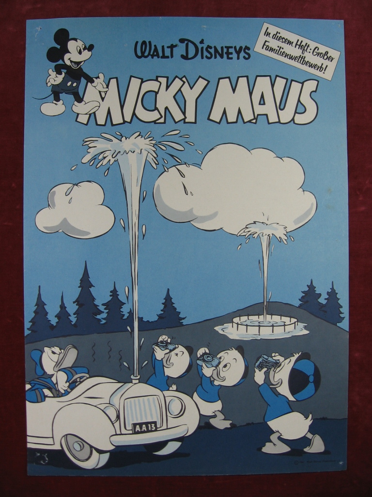 Disney, Walt:  Micky Maus Ankündigungsplakat für Heft 23, 1961. 
