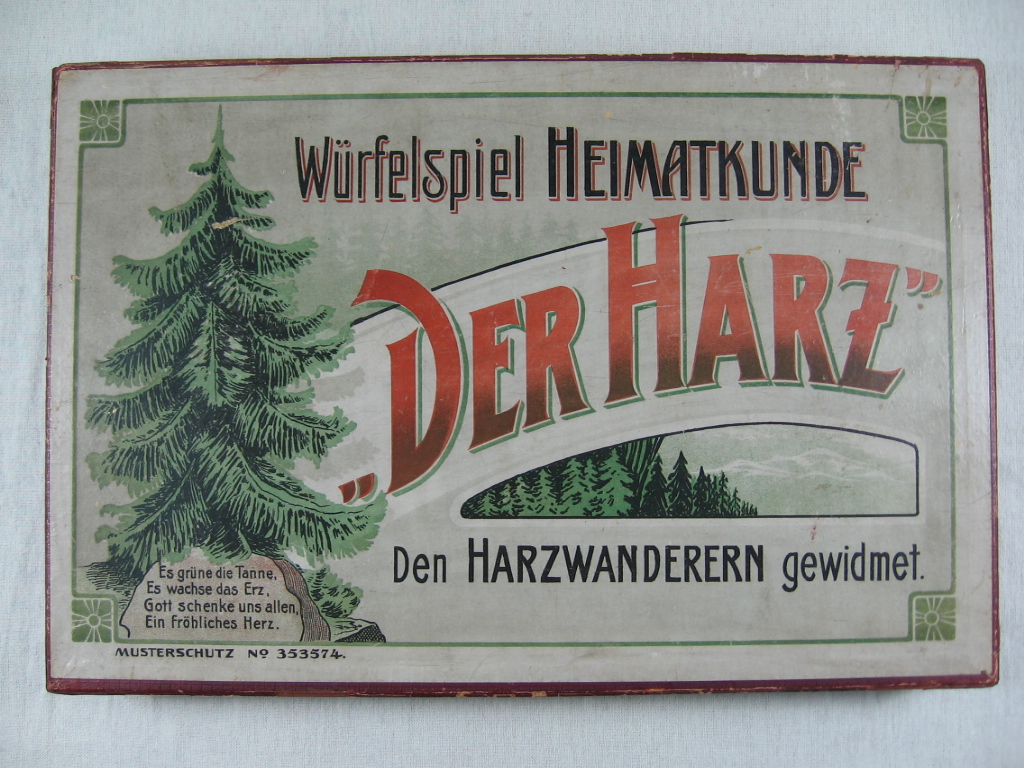 Böwig, Otto:  Würfelspiel Heimatkunde. Der Harz. Den Harzwanderern gewidmet. 