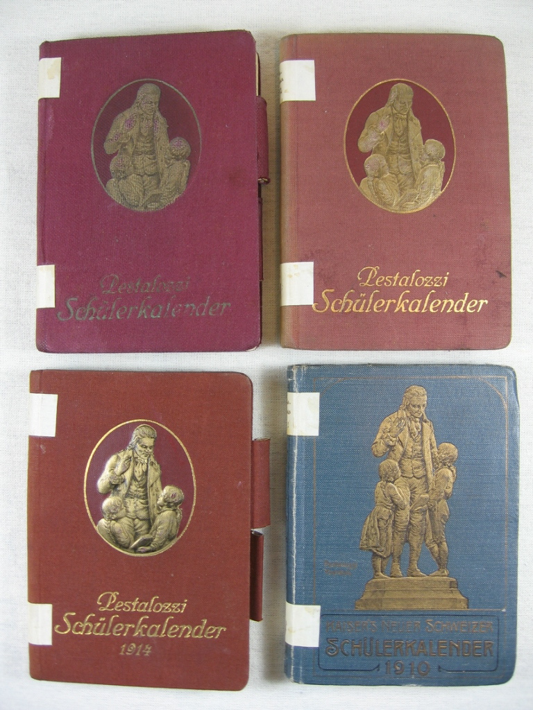 Friedrich Eduard Prinz zu Fürstenberg:  4 Schülerkalender aus dem Privatbesitz von Friedrich (Secundaner Fritzi) Eduard Prinz zu Fürstenberg. 