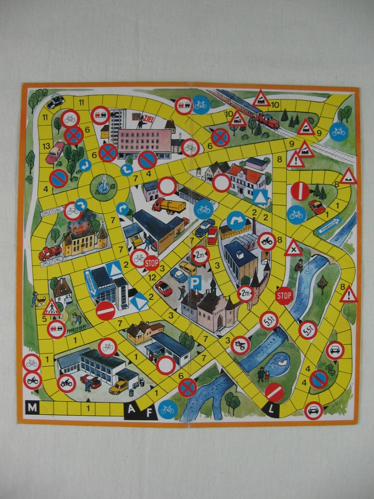   Würfelspiel: Verkehrsspiel. 