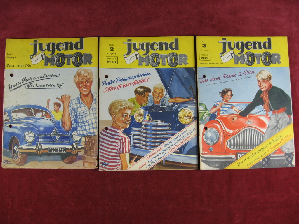   jugend und Motor. 1. Jahrgang, Heft 1 - 9, 11 und 12. 