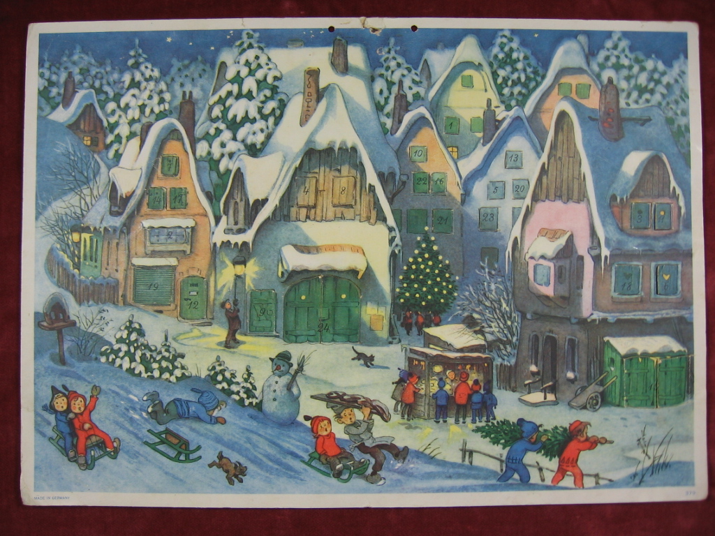 Baumgarten, Fritz:  Adventskalender Kleinstadt. 