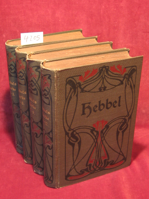 Hebbel, Friedrich:  Sämtliche Werke. 12 Bände (in 4). 