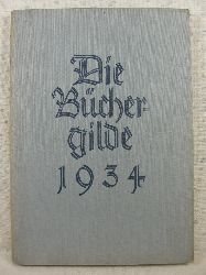   Die Bchergilde. 1934. Mitteilungsbltter der Bchergilde Gutenberg. 