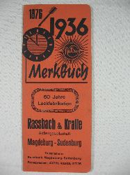   Merkbuch / Kalender 1936. 
