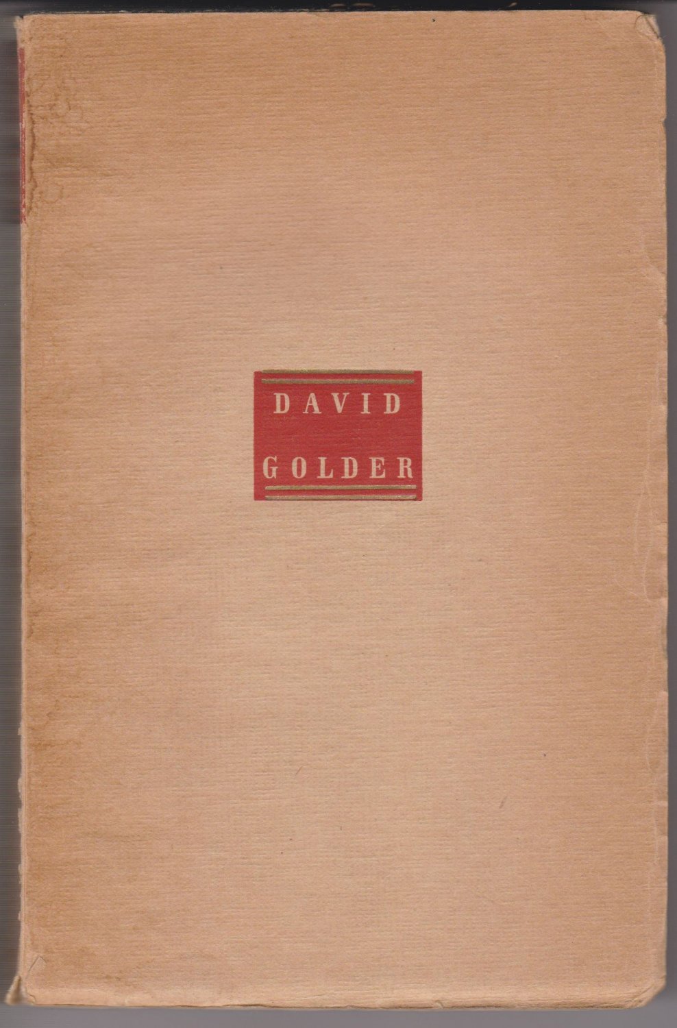 NEMIROWSKY, Irene:  David Golder. Roman. (Aus dem Französischen von Magda Kahn). 