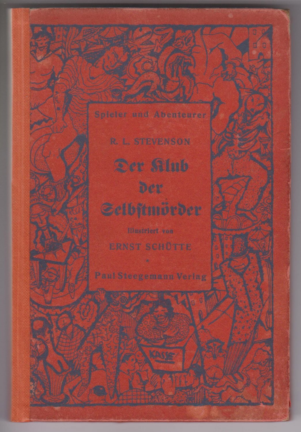 STEVENSON, Robert Louis:  Der Klub der Selbstmörder. Illustriert von Ernst Schütte. Übertragen von Rainer Maria Schulze. 