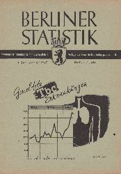 Statistisches Amt von Gro-Berlin (Hrsg.):  Berliner Statistik. Heft 4 / 1947.  Gemeldete Tbc Erkrankungen. 