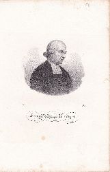   Portrt / Bildnis von Franz Volkmar Reinhard (1753-1812). Original-Lithographie. 