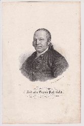 Palitzsch, Johann Georg. -  Portrt / Bildnis von Johann Georg Pahlitzsch (1723-1788). Original-Lithographie. 