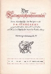 J. A. Stargardt, Antiquariat (Herausgeber):  Der Autographensammler. Nr. 533, September 1957. Eine Katalogfolge des Antiquariats J. A. Stargardt. 