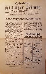 HOFER, Ludwig (Herausgeber):  Extrablatt. Gttinger Zeitung. 2. August 1914. Russische Truppen berschreiten die deutsche Grenze! Frankreich mobilisiert! Der Reichstag wird einberufen! Rede des Kaisers! (Original-Publikation der "Gttinger Zeitung"). 