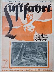 PETSCHOW, Robert (Schriftleiter):  Luftfahrt. Deutsche Luftfahrer Zeitschrift. Nr. 19/20, 22. Oktober 1929. Zeitschrift fr das Gesamtgebiet der Luftfahrt. 