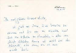 FHMANN, Franz:  Original-Brief des Schriftstellers Franz Fhmann nach Westberlin. 